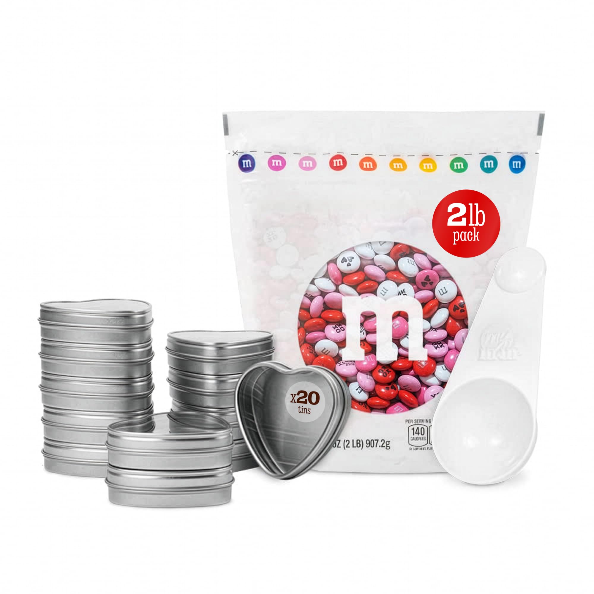 Amazon.com : M&M'S Valentine's Day Chocolate Gift Kit, 2lb Red